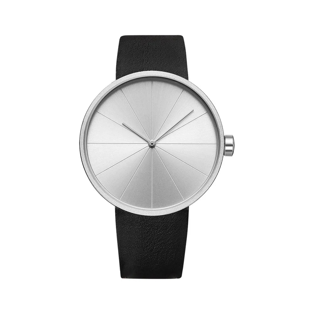 Yazol minimalista moda masculina ultra fino relógios simples negócios pulseira de couro relógio de quartzo relogio masculino kol saati