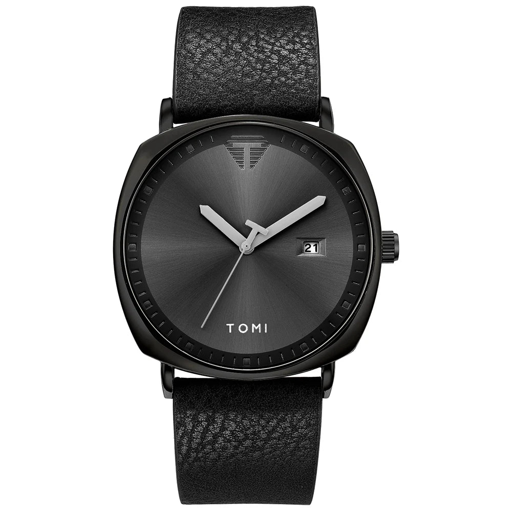 2021 Moda Simples Relógio Masculino Relógios De Pulso De Quartzo Dos Homens Pulseira De Couro Calendário Automático Display Masculino Relogio Drop Shiping