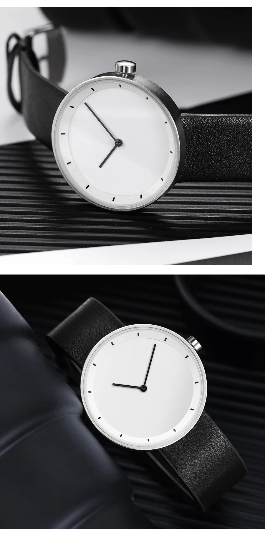 Yazol relógios masculinos estilo minimalista simples moda quartzo relógios de pulso pulseira do plutônio à prova dwaterproof água estudante relogios masculino