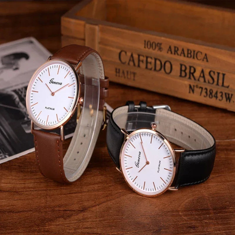 Novo relógio masculino moda casual ultra fino relógios simples negócios couro quartzo relógio de pulso luxo relogio masculino