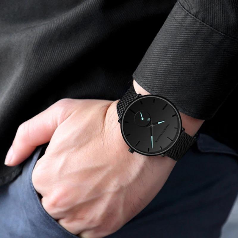 Relógio Minimalista Masculino à Prova D'Água