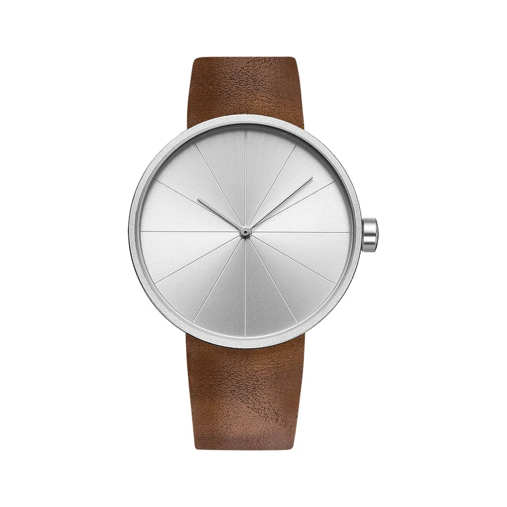 Yazol minimalista moda masculina ultra fino relógios simples negócios pulseira de couro relógio de quartzo relogio masculino kol saati