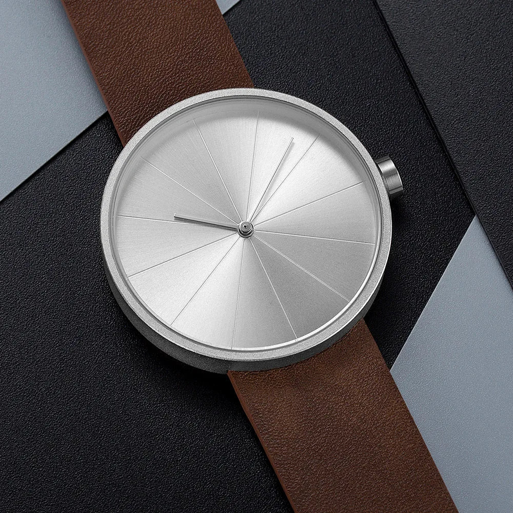 Yazol minimalista moda masculina ultra fino relógios simples negócios pulseira de couro relógio de quartzo relogio masculino kol saati
