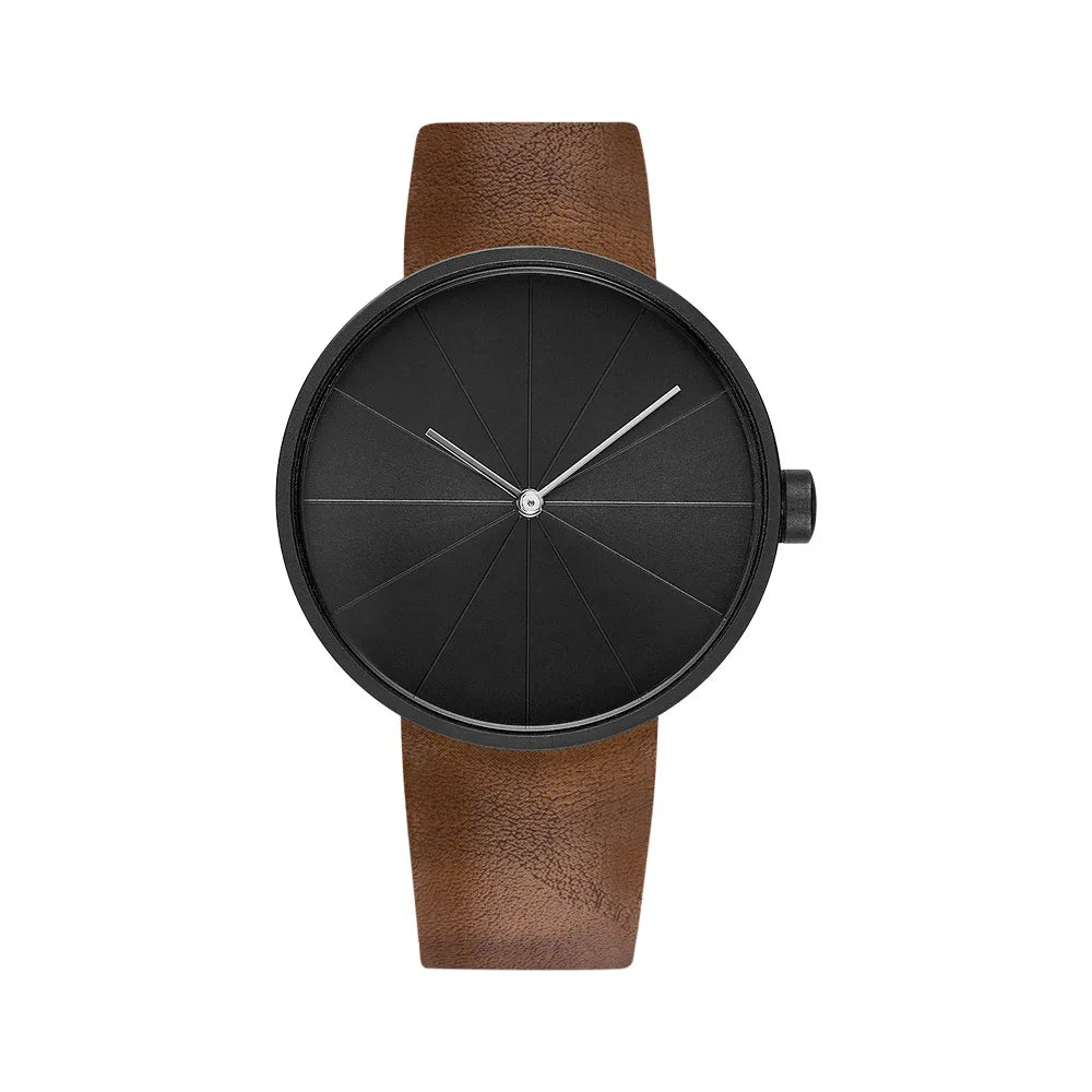 Yazol minimalista moda masculina ultra fino relógios simples negócios pulseira de couro relógio de quartzo relogio masculino kol saati