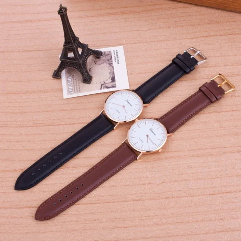 Novo relógio masculino moda casual ultra fino relógios simples negócios couro quartzo relógio de pulso luxo relogio masculino