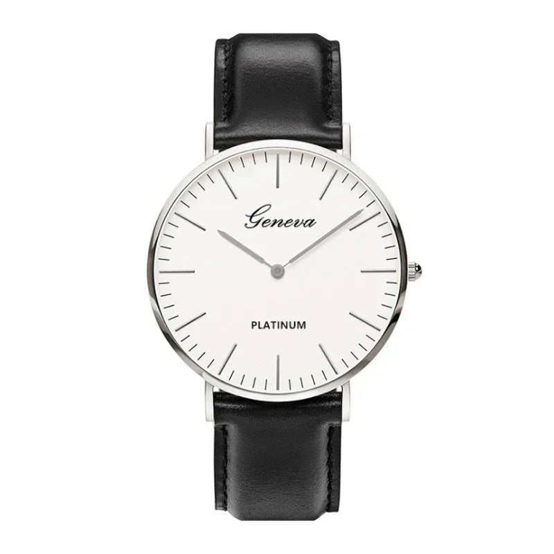 Novo relógio masculino moda casual ultra fino relógios simples negócios couro quartzo relógio de pulso luxo relogio masculino
