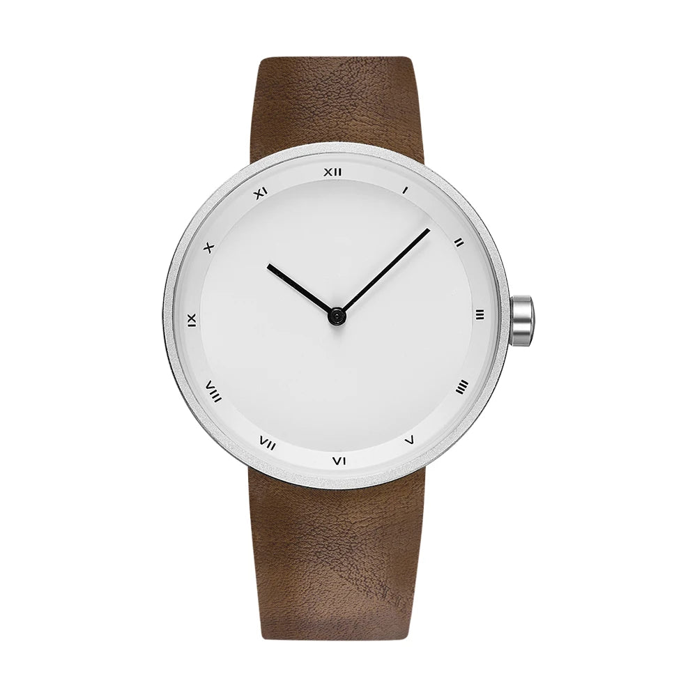 Yazol relógios masculinos estilo minimalista simples moda quartzo relógios de pulso pulseira do plutônio à prova dwaterproof água estudante relogios masculino