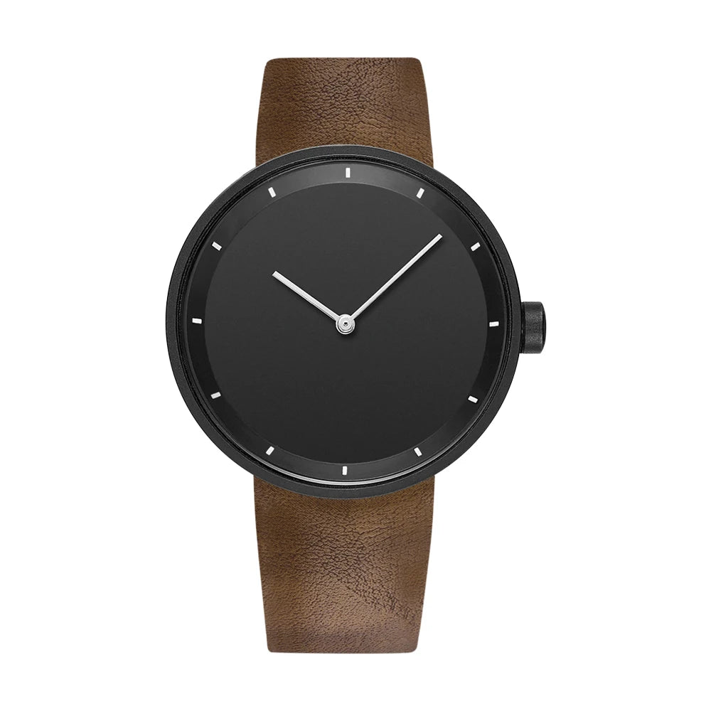 Yazol relógios masculinos estilo minimalista simples moda quartzo relógios de pulso pulseira do plutônio à prova dwaterproof água estudante relogios masculino
