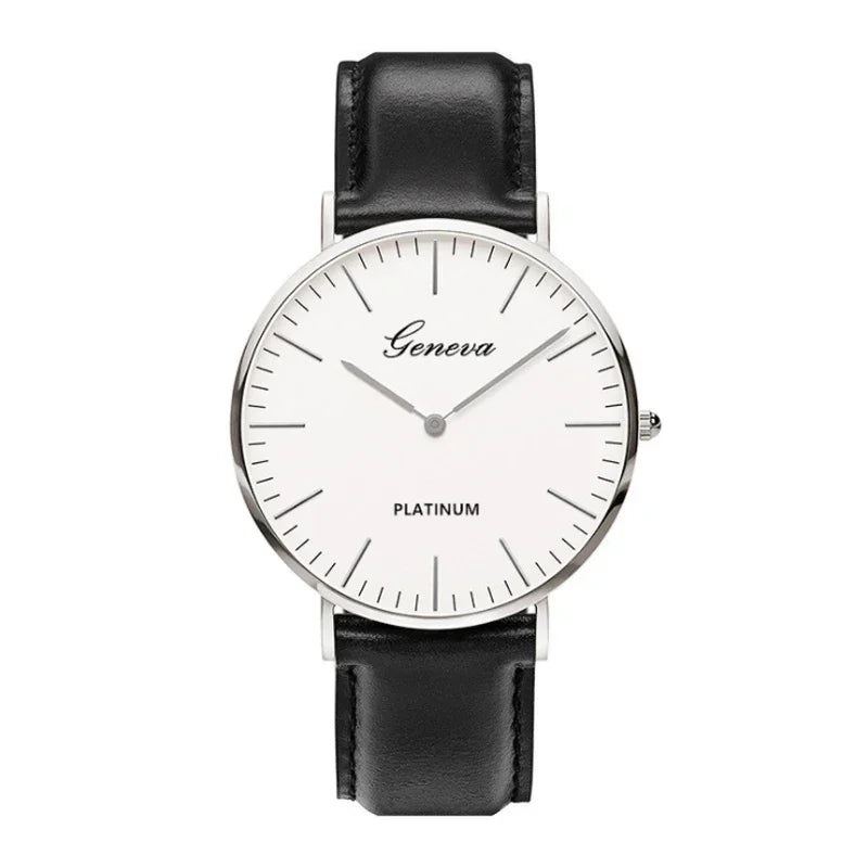 Novo relógio masculino moda casual ultra fino relógios simples negócios couro quartzo relógio de pulso luxo relogio masculino